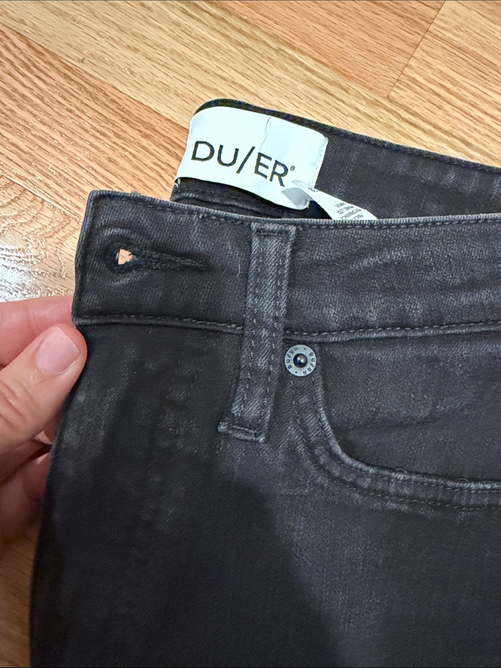 DU/ER Black Skinny Jeans 26x28